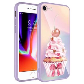 Ceponya Apple iPhone 7 Kamera Korumalı Desenli Sert Silikon Epoksi Kapak Kılıf