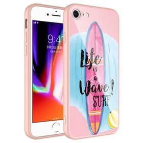 Ceponya Apple iPhone 7 Kamera Korumalı Desenli Sert Silikon Epoksi Kapak Kılıf