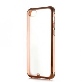 Ceponya Apple iPhone 7 Kamera Korumalı Kenarları Renkli Şeffaf Voit Silikon Kılıf