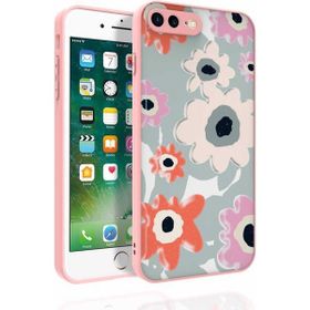 Ceponya Apple iPhone 8 Plus Desenli Kamera Korumalı Nora Silikon Kapak Kılıf