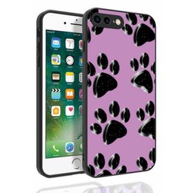 Ceponya Apple iPhone 8 Plus Desenli Kamera Korumalı Nora Silikon Kapak Kılıf
