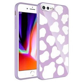 Ceponya Apple iPhone 8 Plus Kamera Korumalı Desenli Sert Silikon Epoksi Kapak Kılıf