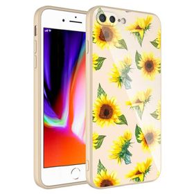 Ceponya Apple iPhone 8 Plus Kamera Korumalı Desenli Sert Silikon Epoksi Kapak Kılıf