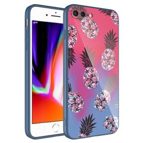 Ceponya Apple iPhone 8 Plus Kamera Korumalı Desenli Sert Silikon Epoksi Kapak Kılıf