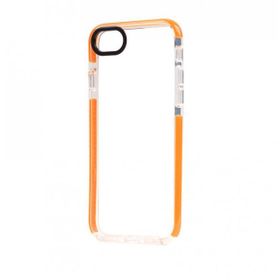 Ceponya Apple iPhone 8 Şeffaf Soft Kenar Tırtıklı Tasarım Silikon Kılıf