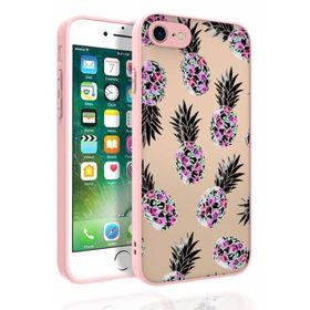 Ceponya Apple iPhone Se 2020 Desenli Kamera Korumalı Nora Silikon Kapak Kılıf