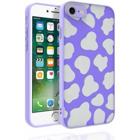 Ceponya Apple iPhone Se 2020 Desenli Kamera Korumalı Parlak Nora Kapak Kılıf