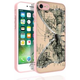 Ceponya Apple iPhone Se 2020 Desenli Kamera Korumalı Parlak Nora Kapak Kılıf
