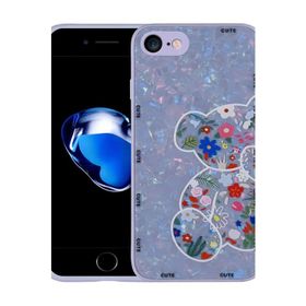 Ceponya Apple iPhone SE 2020 Desenli Sert Silikon Mumila Kapak Kılıf
