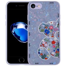 Ceponya Apple iPhone SE 2020 Desenli Sert Silikon Mumila Kapak Kılıf