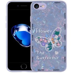 Ceponya Apple iPhone SE 2020 Desenli Sert Silikon Mumila Kapak Kılıf