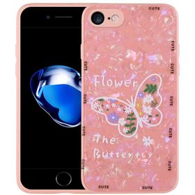 Ceponya Apple iPhone SE 2020 Desenli Sert Silikon Mumila Kapak Kılıf