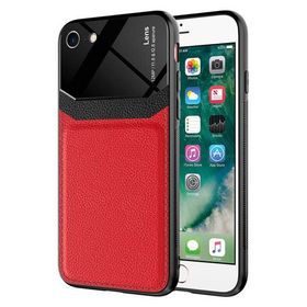 Ceponya Apple iPhone Se 2022 Deri Görünümlü Tasarım Sert Arka Kapak Kılıf