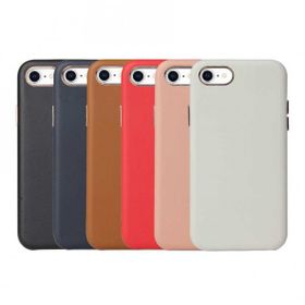 Ceponya Apple iPhone Se 2022 Deri Tasarım Kadife İç Yüzey Lüx Kapak Kılıf