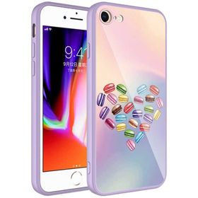 Ceponya Apple iPhone Se 2022 Kamera Korumalı Desenli Sert Silikon Epoksi Kapak Kılıf
