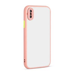 Ceponya Apple iPhone X Hux Lacivert Kenarlı Kapak Kılıf