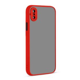 Ceponya Apple iPhone X Hux Lacivert Kenarlı Kapak Kılıf