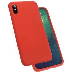 Ceponya Apple iPhone X Silk Kırmızı Silikon Kılıf