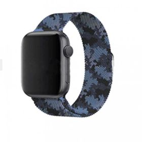 Ceponya Apple Watch 38 mm Krd-40 Tel Örgü İşlemeli Metal Kordon