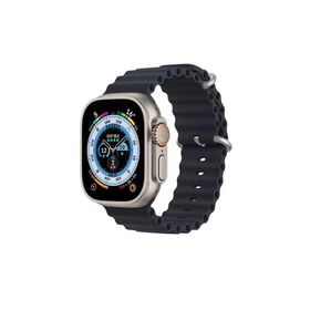 Ceponya Apple Watch 42 mm Renkli ​​​​krd-75 Silikon Metal Tokalı Kordon