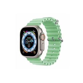 Ceponya Apple Watch 42 mm Renkli ​​​​krd-75 Silikon Metal Tokalı Kordon