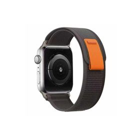 Ceponya Apple Watch 7 41 mm Renkli ​​​​krd-77 Örgülü Hasır Tokalı Kordon