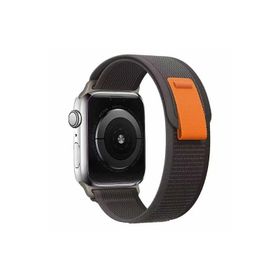Ceponya Apple Watch 7 41 mm Renkli ​​​​krd-77 Örgülü Hasır Tokalı Kordon