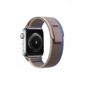 Ceponya Apple Watch 7 45 mm Renkli ​​​​krd-77 Örgülü Hasır Tokalı Kordon