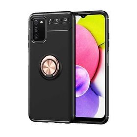 Ceponya Galaxy A03s Yüzüklü Standlı Manyetik Kamera Çıkıntılı Silikon Kılıf
