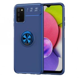 Ceponya Galaxy A03s Yüzüklü Standlı Manyetik Kamera Çıkıntılı Silikon Kılıf
