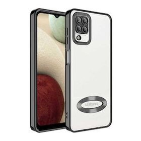 Ceponya Galaxy A12 Kamera Korumalı Logo Gösteren Omega Kapak Kılıf
