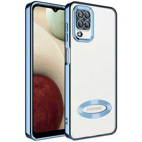Ceponya Galaxy A12 Kamera Korumalı Logo Gösteren Omega Kapak Kılıf