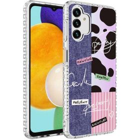 Ceponya Galaxy A13 4g Airbag Kenarlı Renkli Desenli Elegans Silikon Kılıf