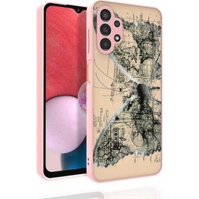 Ceponya Galaxy A13 4g Desenli Kamera Korumalı Parlak Nora Kapak Kılıf