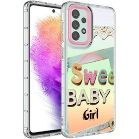 Ceponya Galaxy A13 4g Kamera Korumalı Renkli Desenli Sert Silikon Korn Kapak Kılıf