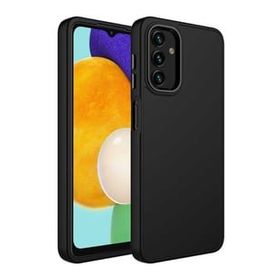 Ceponya Galaxy A13 4G Metal Çerçeve ve Buton Tasarımlı Silikon Luna Kapak Kılıf