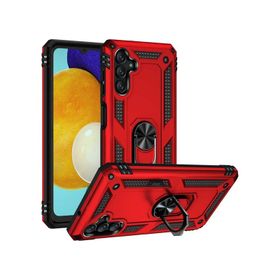 Ceponya Galaxy A13 Yüzüklü Standlı Manyetikli Armor Zırh Silikon Kılıf