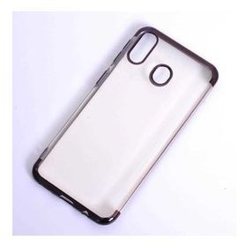 Ceponya Galaxy A20 İnce Köşeleri Renkli Şeffaf Silikon Kılıf