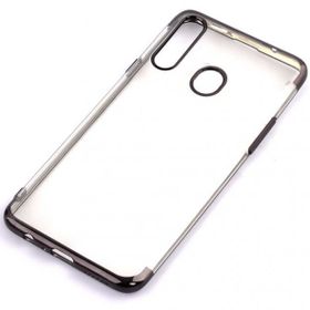 Ceponya Galaxy A20s İnce Köşeleri Renkli Şeffaf Kamera Korumalı Kılıf