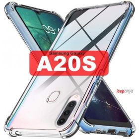 Ceponya Galaxy A20S Köşeleri Airbagli Ultra Koruma Şeffaf Zırh Kılıf