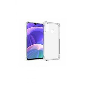 Ceponya Galaxy A20S Köşeleri Airbagli Ultra Koruma Şeffaf Zırh Kılıf