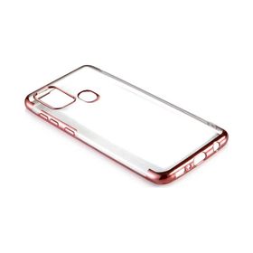 Ceponya Galaxy A21s İnce Köşeleri Renkli Şeffaf Silikon Kılıf