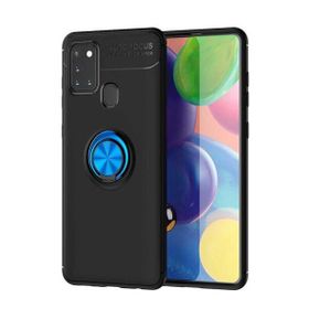 Ceponya Galaxy A21S Yüzüklü Standlı Manyetikli Kamera Çıkıntılı Kılıf