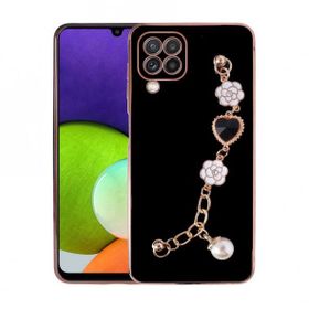 Ceponya Galaxy A22 4G El Tutamaçlı Kamera Korumalı Taka Silikon Kapak Kılıf