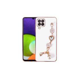 Ceponya Galaxy A22 4G El Tutamaçlı Kamera Korumalı Taka Silikon Kapak Kılıf