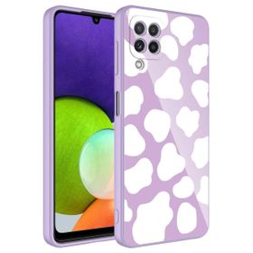 Ceponya Galaxy A22 4g Kamera Korumalı Desenli Sert Silikon Epoksi Kapak Kılıf