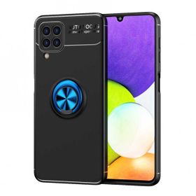 Ceponya Galaxy A22 4g Standlı Yüzüklü Manyetik Silikon Kılıf