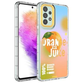 Ceponya Galaxy A23 Kamera Çıkıntılı Renkli Desenli Silikon Kılıf