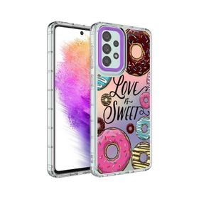 Ceponya Galaxy A23 Kamera Çıkıntılı Renkli Desenli Silikon Kılıf