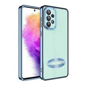 Ceponya Galaxy A23 Kamera Korumalı Logo Gösteren Omega Kapak Kılıf